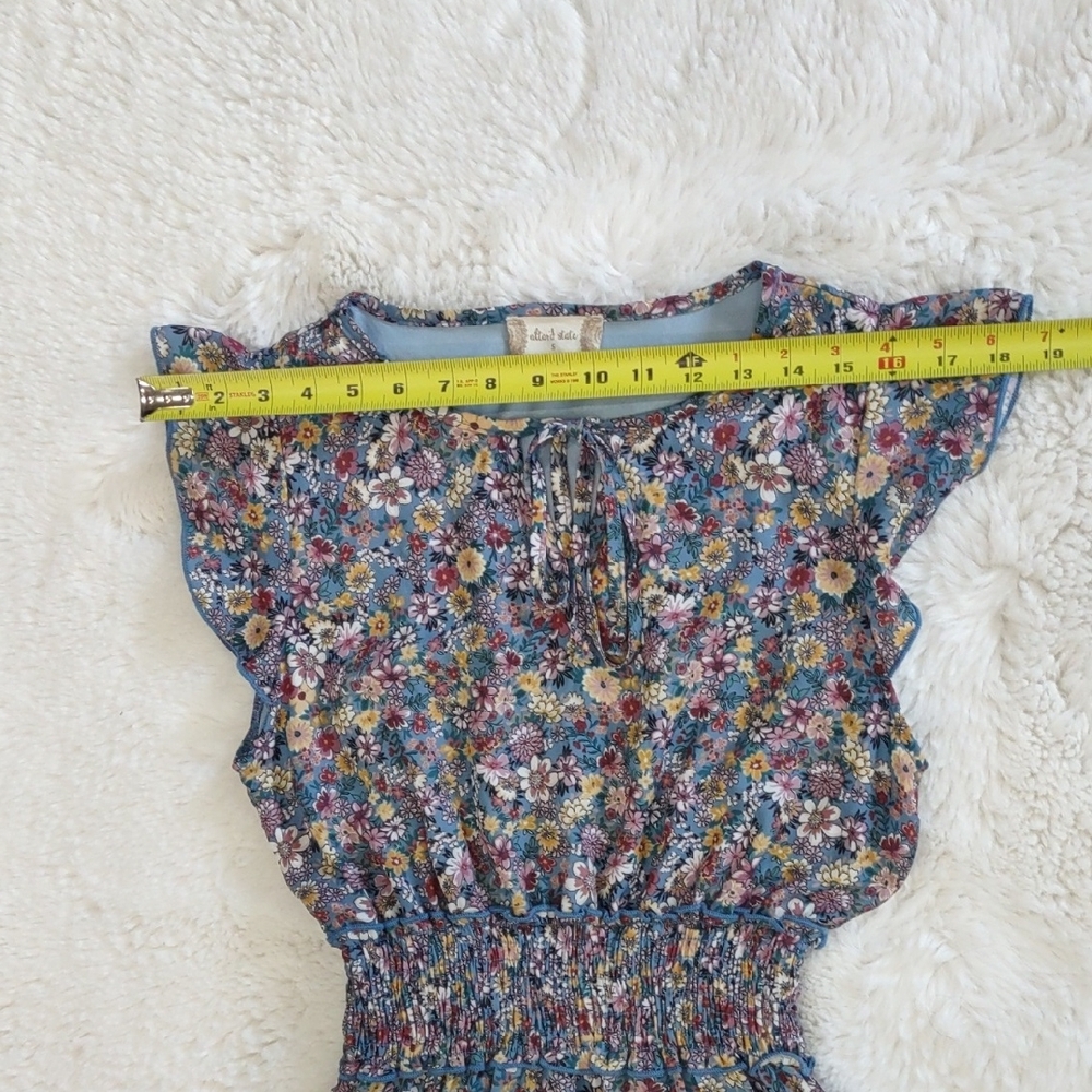 Altar'd State Floral Ruffle Sleeve Dress - Picture 10 of 15